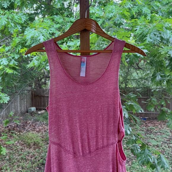 Free People Beach Pink Side Cutout Maxi Dress Sleeveless Size S - Picture 3 of 9
